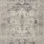 Hathaway Steel Ivory Rug in rectangular runner shape with the same vintage motif and color palette