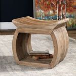 Product Image 3 for Connor Elm Accent Stool from Uttermost