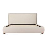 Luzon bed frame without mattress showing wooden slats and internal black support