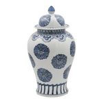 Product Image 4 for Blue & White Multi Flowers Porcelain Temple Jar from Legend of Asia