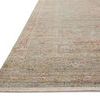 Close-up of Ida Spa Sunrise rug showing detailed frayed edge and intricate pattern