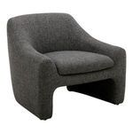 Barrow chair angled three-quarter view showing contoured armrests and plush seat cushion