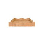 Product Image 1 for Rectangle Scalloped Edge Tray In Rattan from Worlds Away