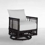 Product Image 15 for Newport Burlap Barrel Swivel Chair from Summer Classics