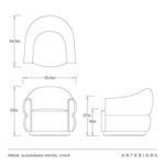 Product Image 7 for Alexandra Swivel Chair from Arteriors