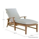 Product Image 33 for Croquet Teak Chaise Without Wheel from Summer Classics