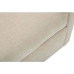Detail of side stitching and upholstery near seat cushion edge