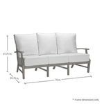 Product Image 6 for Croquet Aluminum Sofa from Summer Classics