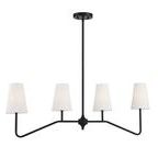 Product Image 11 for Jessica 4 Light Matte Black Linear Chandelier from Savoy House 