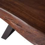 Product Image 3 for Nottingham Acacia Wood Live Edge Dining Bench In Walnut Finish from World Interiors