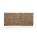 Back view showing full woven rattan panel without cushion visibility