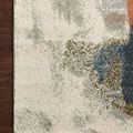 Corner view highlighting light and neutral tones with subtle pattern variation on Spirit Stone Multi Rug