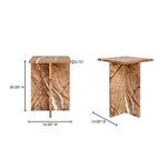 Blair Accent Table dimensions overlay showing height 20 inches, width and depth 14 inches