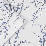 Product Image 1 for Laura Ashley Pussy Willow Off-White / Midnight Floral Wallpaper from Graham & Brown
