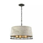 Product Image 3 for Brocca 4 Light Chandelier In Silverdust Iron from Elk Lighting