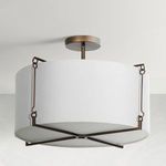 Product Image 1 for Theresa Matte Bronze Semi-Flush Mount from Gabby