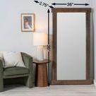 Product Image 7 for Gabriella Walnut Wood Floor Mirror from Cooper Classics