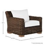 Product Image 13 for Montauk Raffia Lounge from Summer Classics