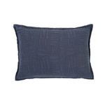 Product Image 1 for Harbour Cotton Standard Sham - Navy from Pom Pom at Home