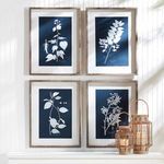Product Image 2 for Cyano Botanical Leaf Study, Set Of 4 from Napa Home And Garden