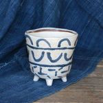 Granada Painted Bowl, Ceramic   Blue & White image 3