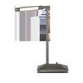 Side profile with arm extended horizontally, highlighting the lamp’s linear form