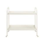 Blake Bar Cart displayed from back view emphasizing clean lines and shelf edges