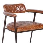 Product Image 3 for Hudson Diamond Stitched Leather Armchair from World Interiors