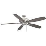 Product Image 1 for Salon Wind Star 68" 5 Blade Brushed Pewter Ceiling Fan from Savoy House 
