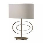 Product Image 1 for Off Centre Oval Table Lamp In Silver Leaf from Elk Home