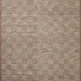 hand-woven wool area rug with subtle checkerboard pattern and earth-tone natural colors