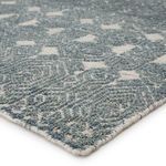 Product Image 5 for Abelle Hand Knotted Medallion Teal / Light Gray Area Rug from Jaipur 
