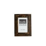 Black Horn Step Design Picture Frame with layered dark horn texture and 4x6 inch display area