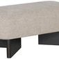 Lola Modular Sectional Bumper showing side angle with visible upholstery texture and geometric base
