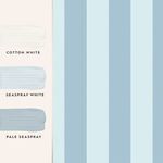 Product Image 4 for Laura Ashley Lille Matte Stripe Blue Sky Wallpaper from Graham & Brown