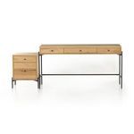 Product Image 29 for Eaton Oak and Iron Desk with Filing Cabinet from Four Hands