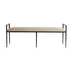 Product Image 5 for Barbana Natural Upholstered Linen Bench from Arteriors