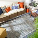 Product Image 6 for Eagean Denim / White Indoor / Outdoor Rug from Surya