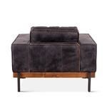 Product Image 6 for Chiavari Distressed Antique Ebony Leather Armchair from World Interiors
