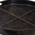 Product Image 3 for Derby Round Leather Tray from Regina Andrew Design