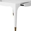 Product Image 3 for Square Tapered Leg Two Drawer Game Table With Antique Brass Foot Caps from Worlds Away