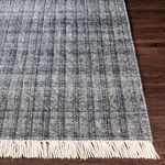 Product Image 5 for Reliance Hand-Woven Striped Wool Charcoal / Medium Gray Rug - 2' x 3' from Surya