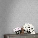 Product Image 2 for Laura Ashley Peacock Damask Metallic Wallpaper from Graham & Brown