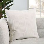 Product Image 3 for Joyce Ivory/ Gold Geometric Pillow from Jaipur 