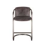 Product Image 4 for Chiavari Distressed Antique Ebony Leather Counter Chairs, Set Of 2 from World Interiors