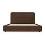 Back view of Simon Storage Bed displaying full headboard and footboard frame with wooden slat base