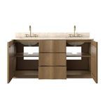 Product Image 10 for Brookhurst Satin Oak Veneer Double Vanity from Four Hands
