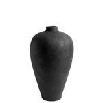 Vase isolated on white background from front angle with soft overhead lighting