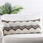 Product Image 2 for Leamont Cream/ Gray Chevron Throw Pillow 14X33 inch from Jaipur 