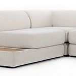 Product Image 9 for Gaiya 4 Piece Boucle Sectional with Table from Four Hands